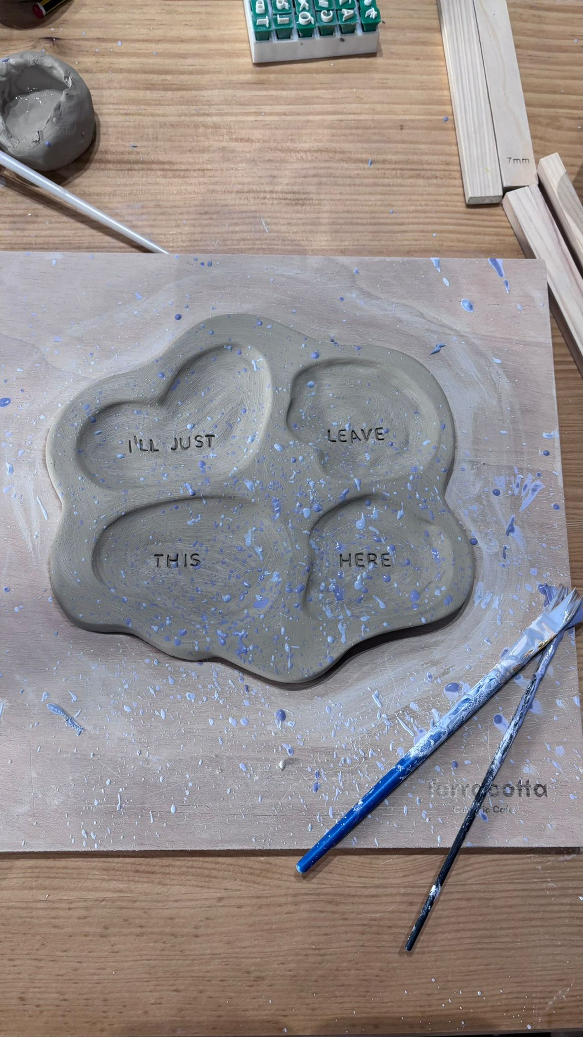 Terracotta ceramic studio