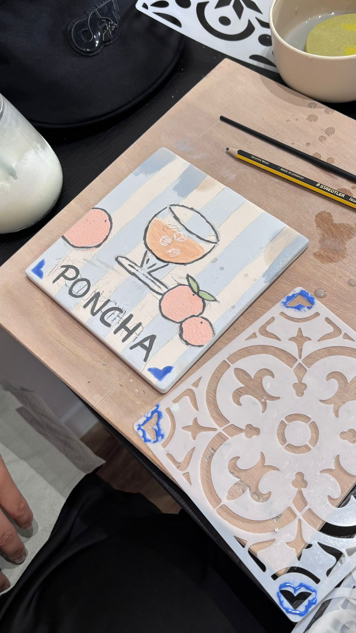 Creative painting session