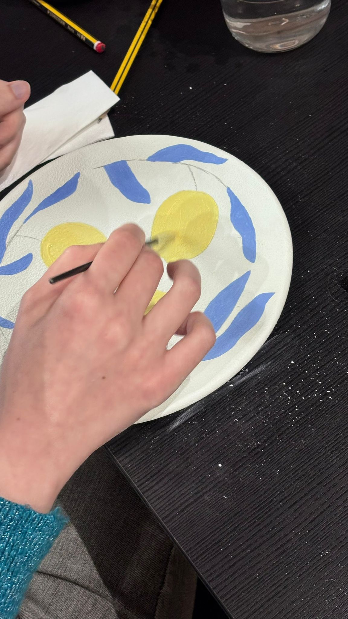 Finished ceramic painting
