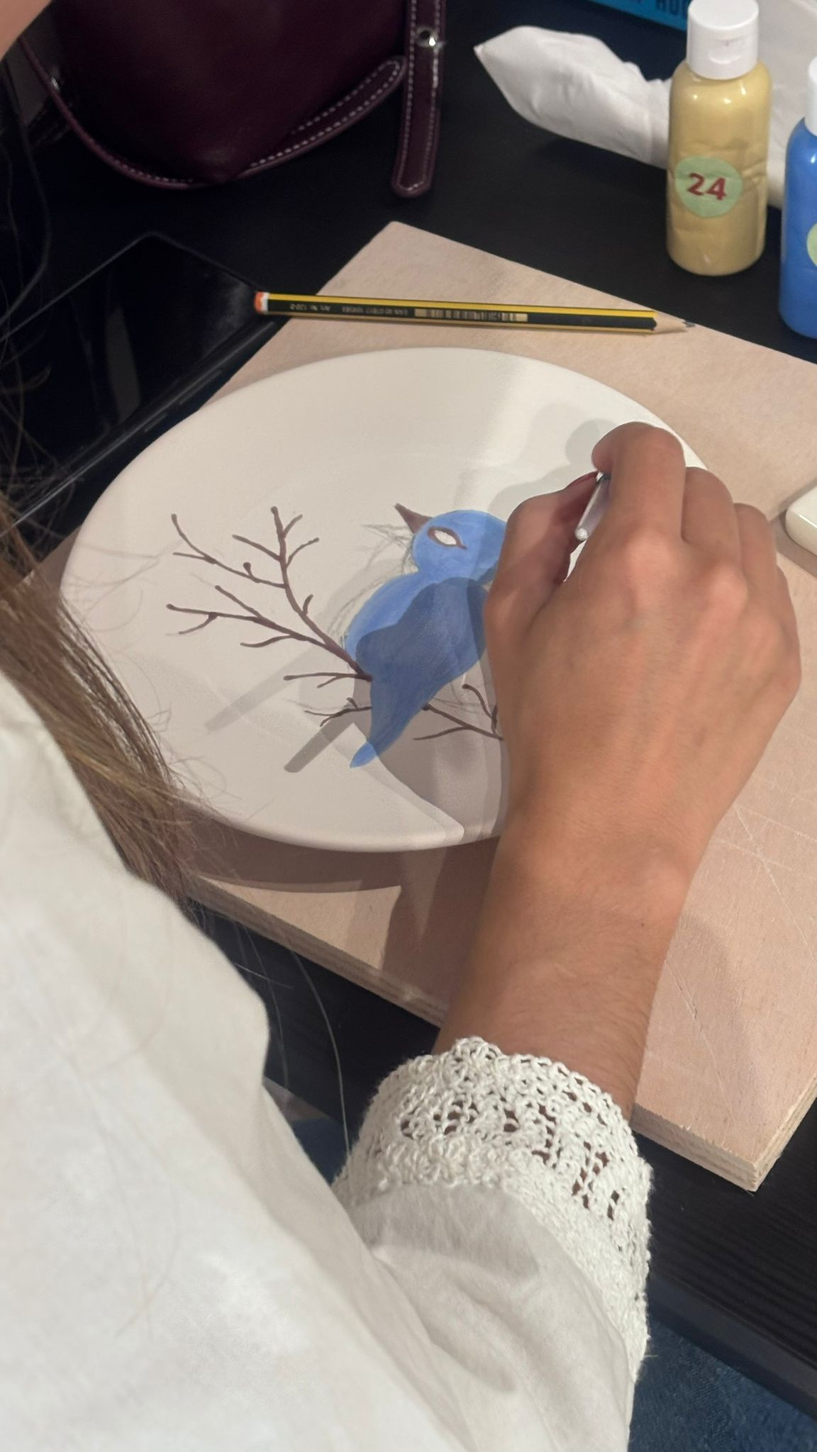 Ceramic painting detail